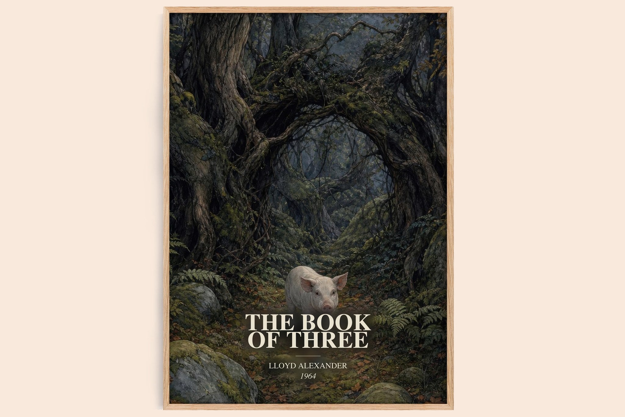 The Book Of Three Book Watercolour Illustration by Lloyd Alexander