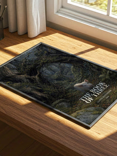 The Book Of Three watercolour book poster framed on wall – fantasy wall art
