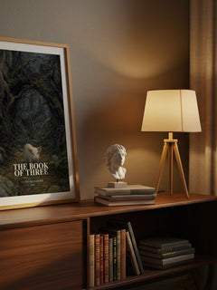 The Book Of Three watercolour print on bookshelf – Lloyd Alexander fan gift