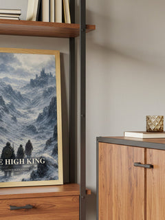 The High King book watercolour illustration paper finish options – matte satin gloss