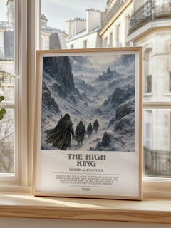 The High King bookish poster colour and style options – Lloyd Alexander book art