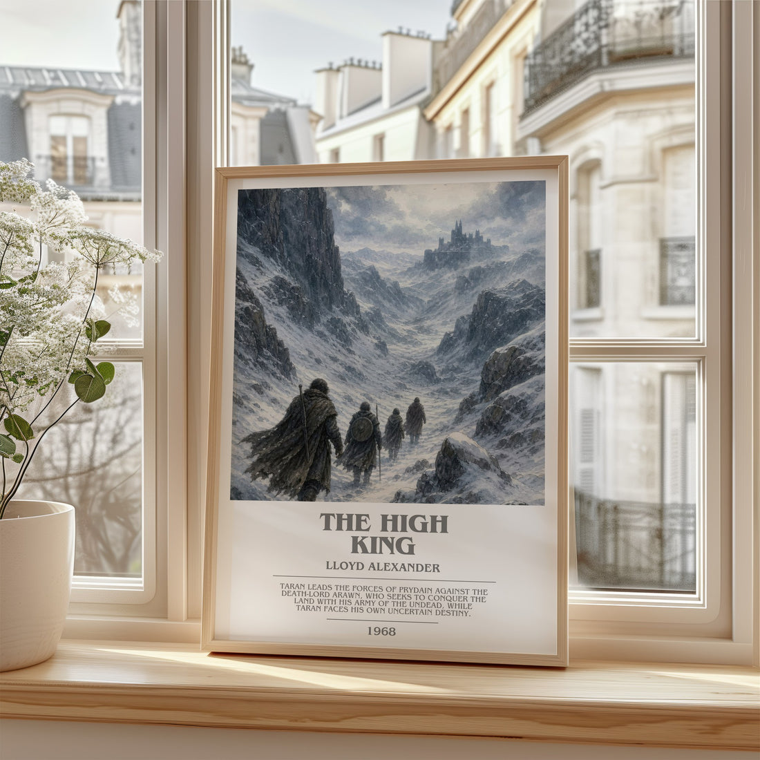 The High King bookish poster colour and style options – Lloyd Alexander book art