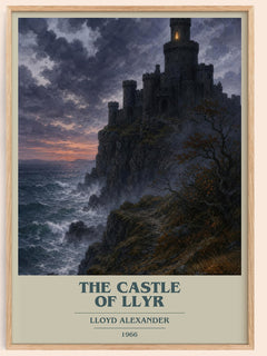 The Castle of Llyr Book Cover Poster by Lloyd Alexander – framed poster