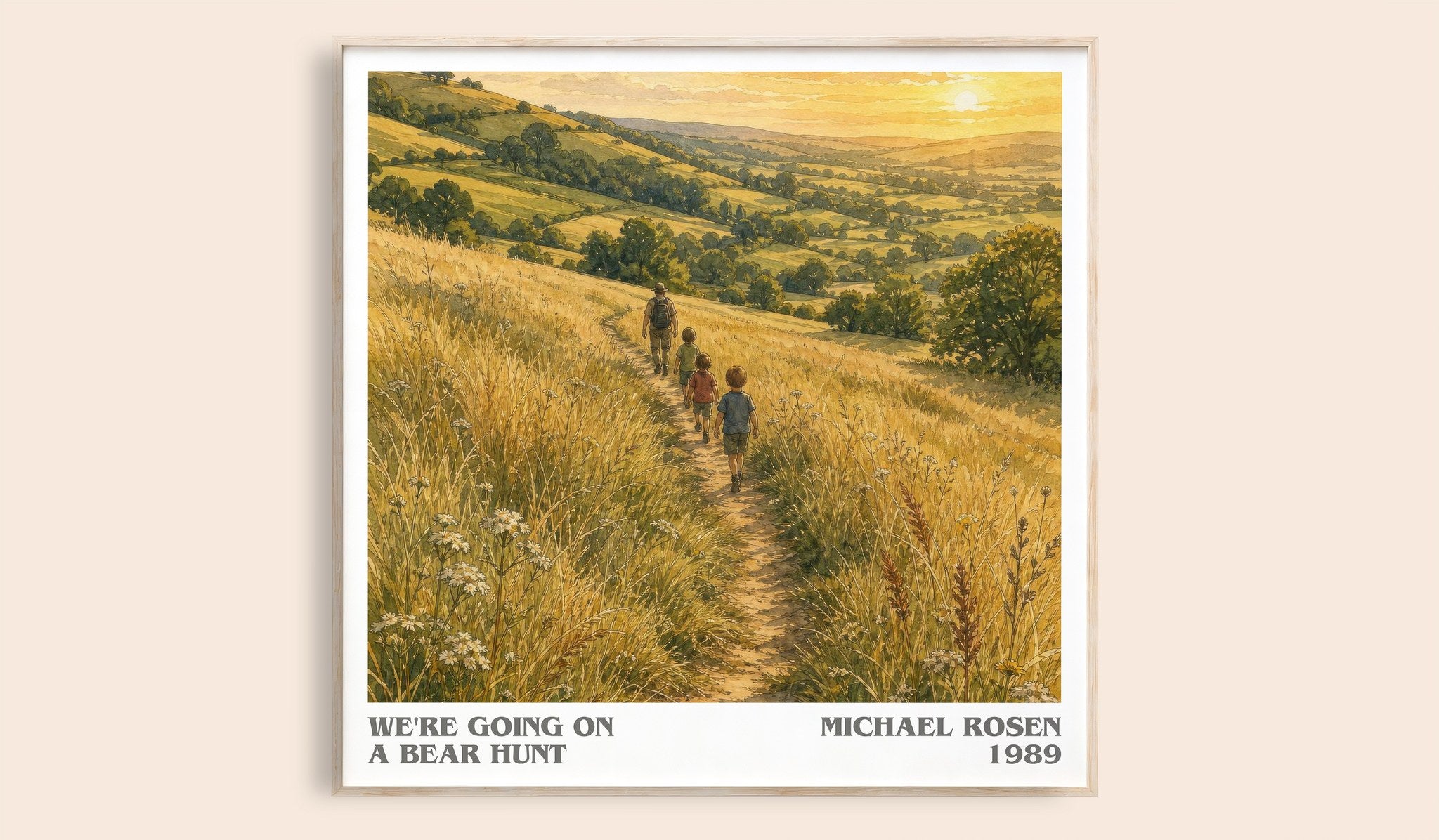 We're Going on a Bear Hunt Literary Art Print by Michael Rosen