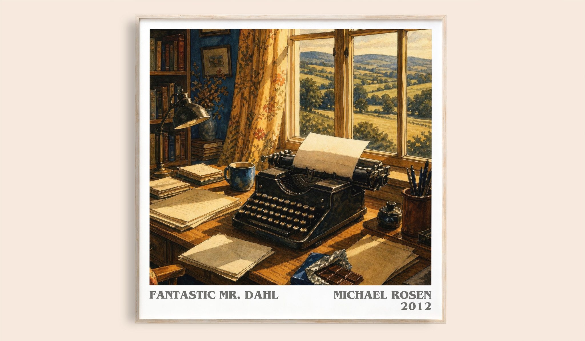 Fantastic Mr. Dahl Literary Art Print by Michael Rosen
