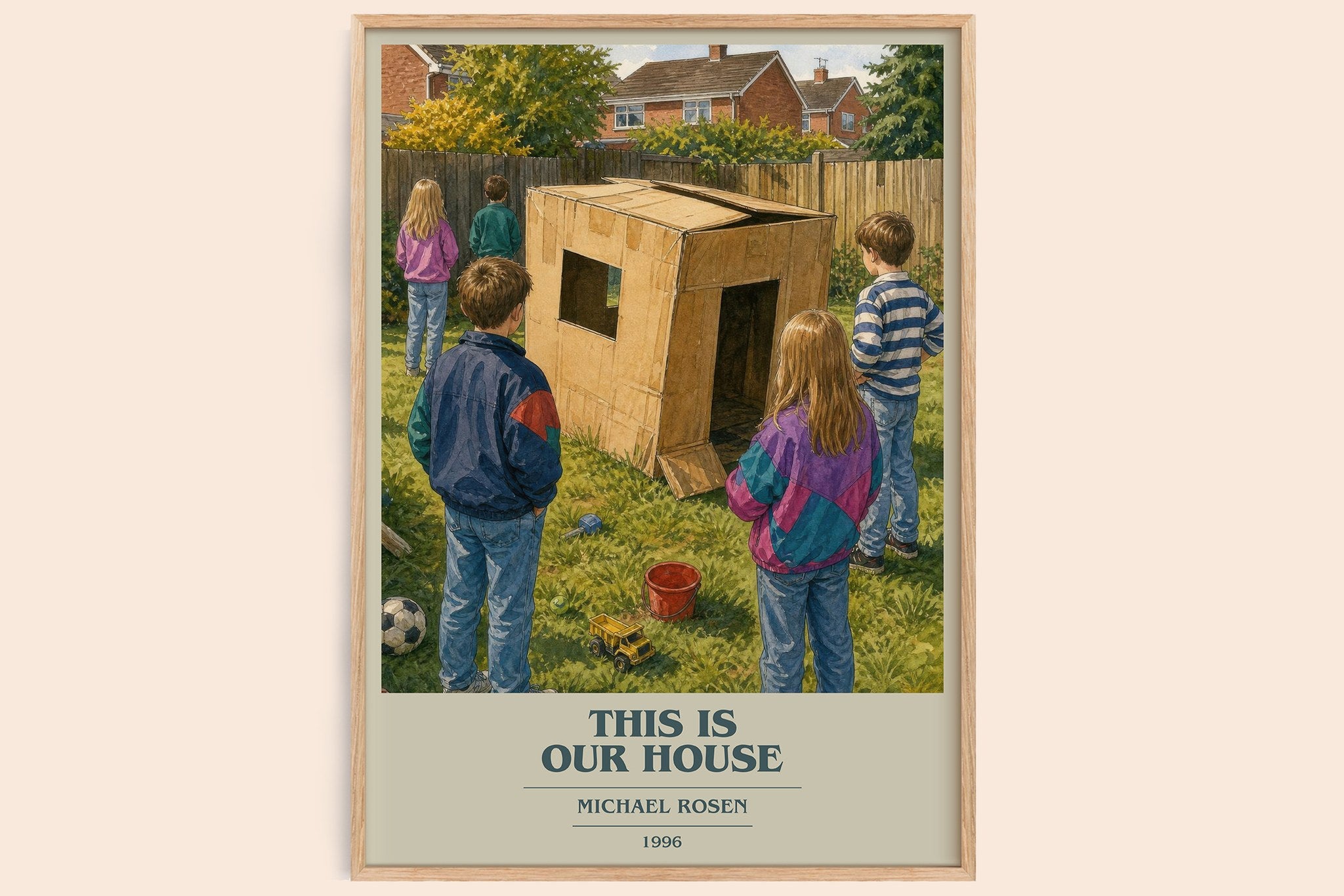 This is our house Book Cover Poster by Michael Rosen