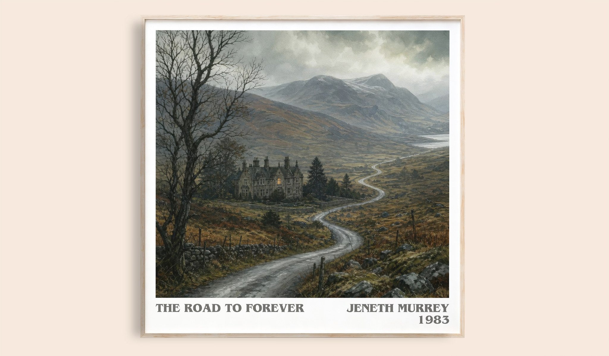 The road to forever Literary Art Print by Jeneth Murrey