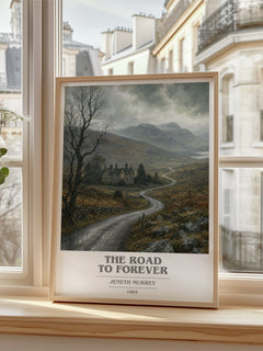 The road to forever book cover poster colour and style options – Jeneth Murrey book art
