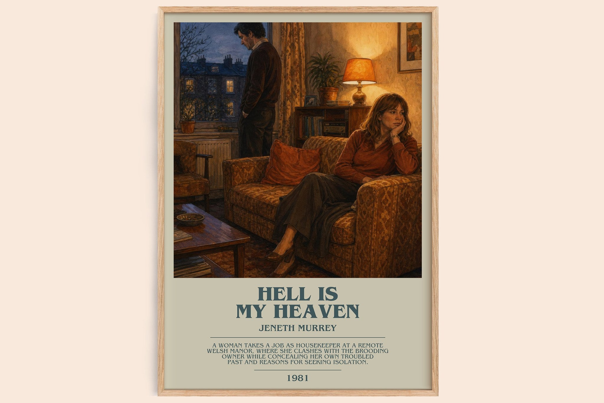 Hell is my heaven Bookish Wall Art by Jeneth Murrey