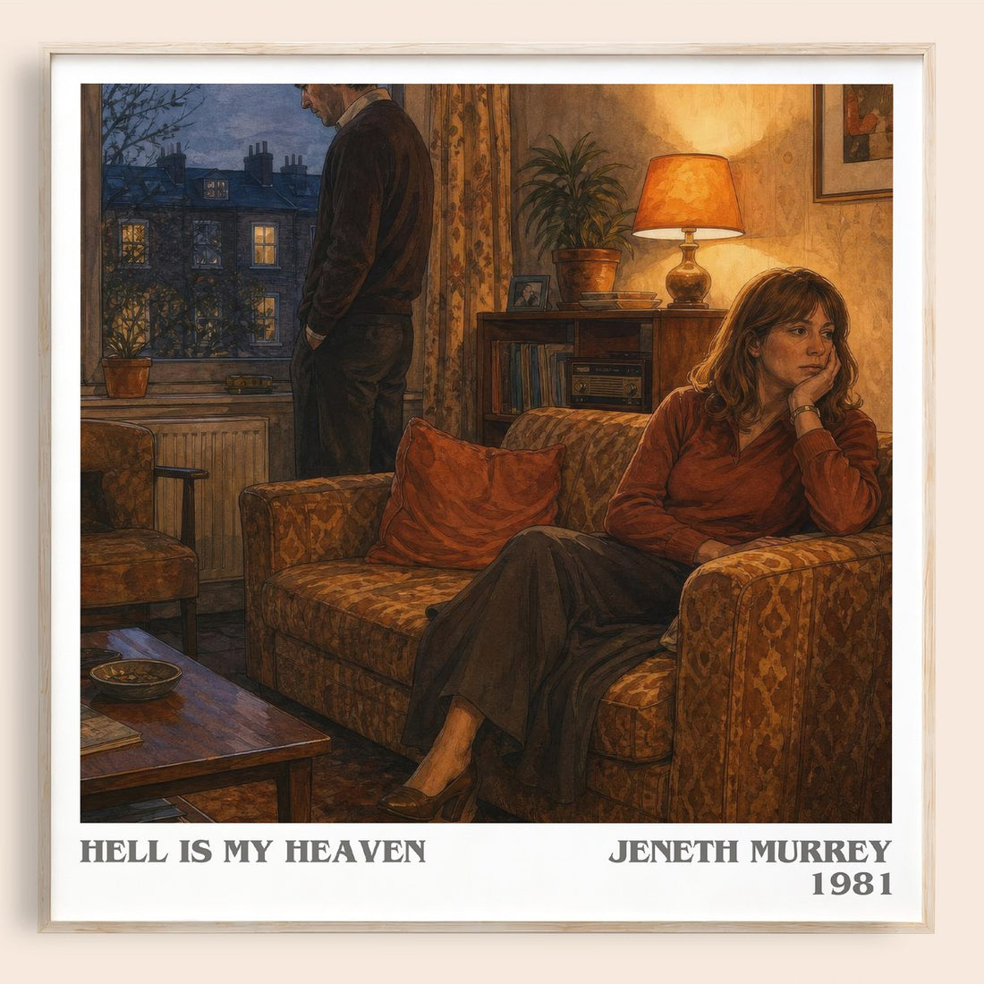 Hell is my heaven literary book poster by Jeneth Murrey – framed literary art print