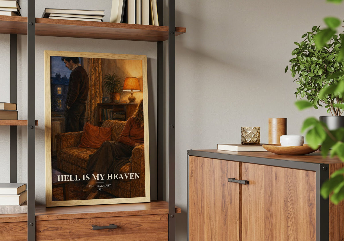 Hell is my heaven book watercolour illustration paper finish options – matte satin gloss