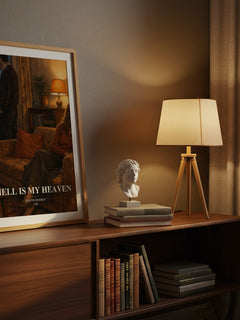 Hell is my heaven watercolour print on bookshelf – Jeneth Murrey fan gift