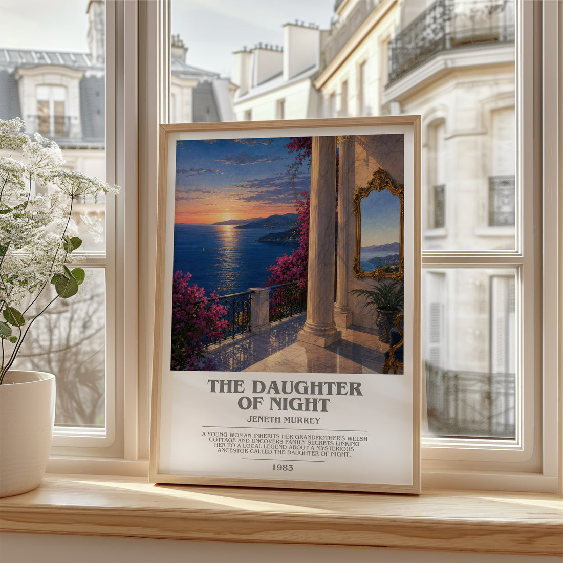 The daughter of night bookish poster colour and style options – Jeneth Murrey book art