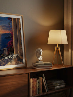 The daughter of night watercolour print on bookshelf – Jeneth Murrey fan gift