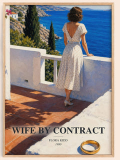 Wife by Contract watercolour book poster by Flora Kidd – framed literary art print