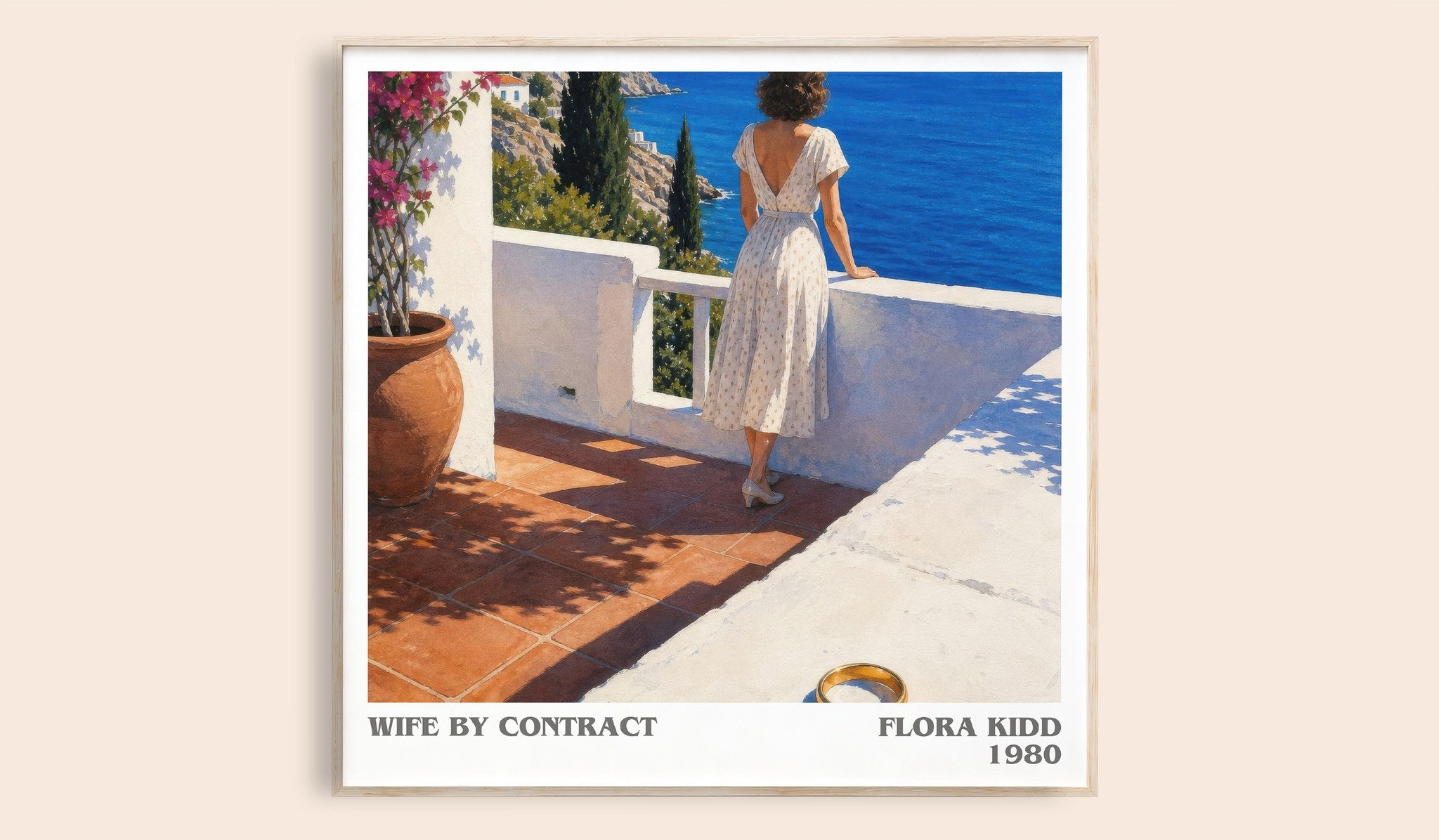 Wife by Contract Literary Art Print by Flora Kidd