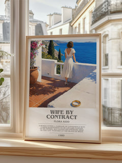 Wife by Contract bookish poster colour and style options – Flora Kidd book art