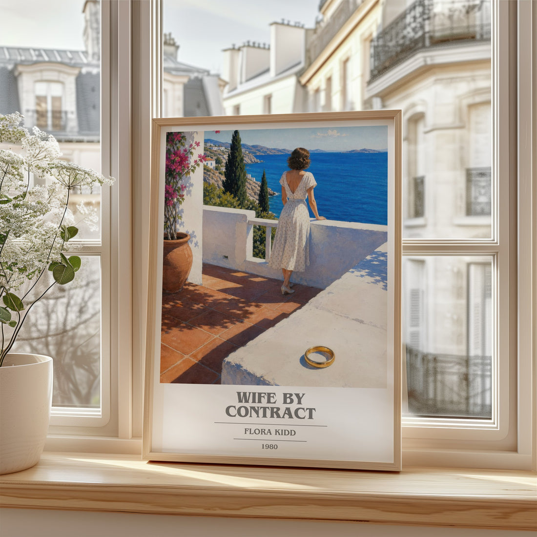 Wife by Contract book cover poster colour and style options – Flora Kidd book art