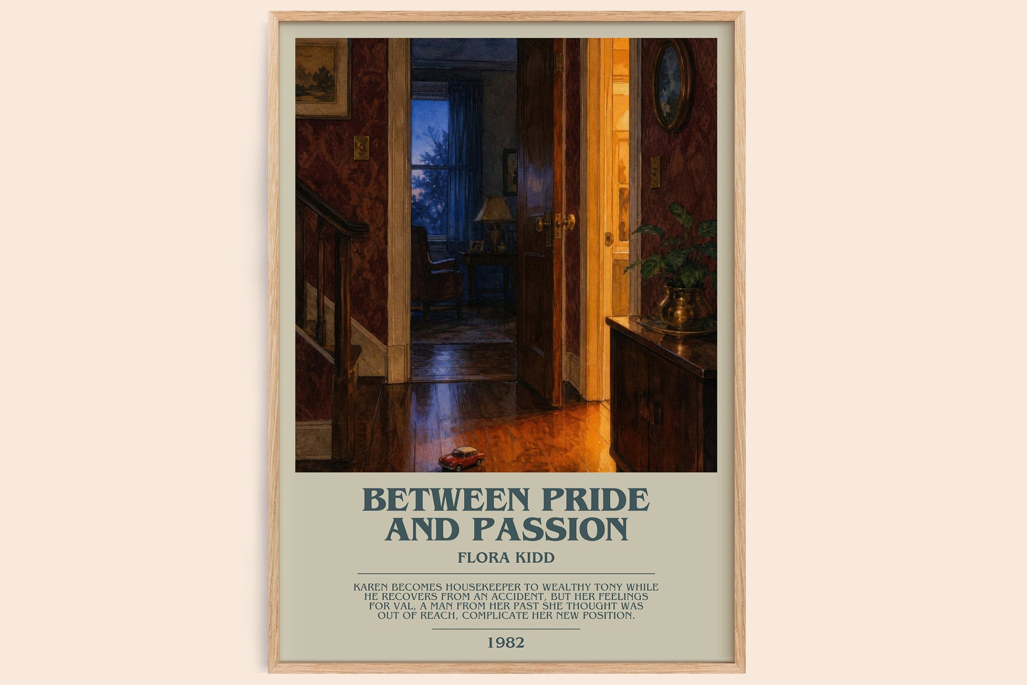 Between Pride and Passion Bookish Wall Art by Flora Kidd