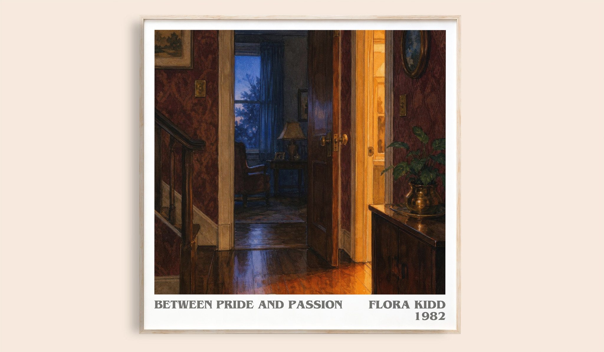 Between Pride and Passion Literary Art Print by Flora Kidd