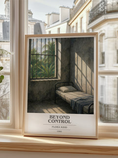 Beyond Control book cover poster colour and style options – Flora Kidd book art