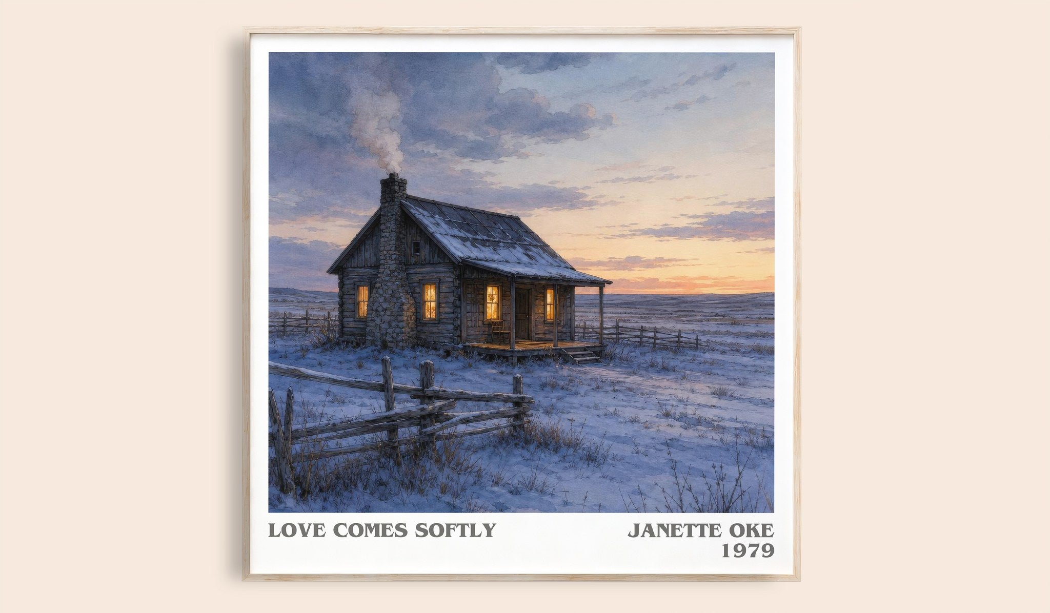Love Comes Softly Literary Art Print by Janette Oke