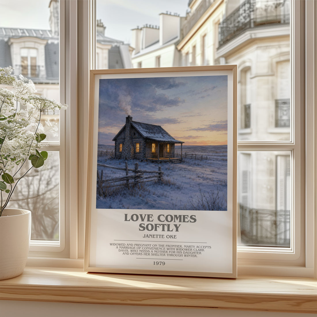 Love Comes Softly bookish poster colour and style options – Janette Oke book art