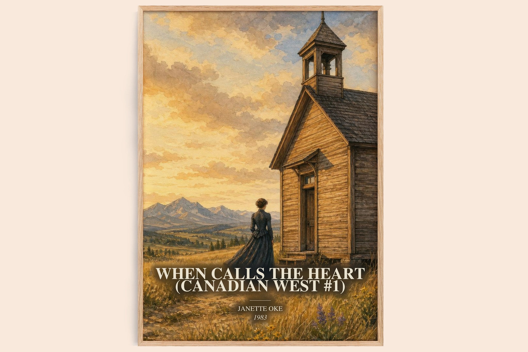 When Calls the Heart (Canadian West #1) Book Watercolour Illustration by Janette Oke
