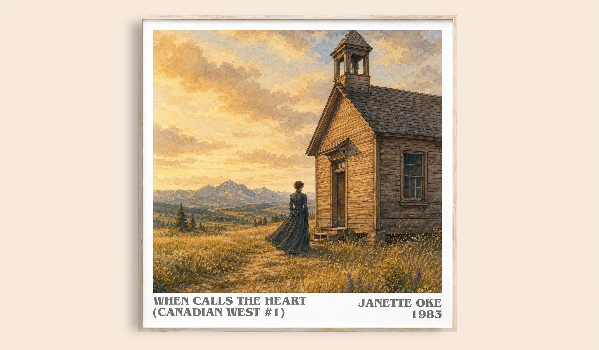 When Calls the Heart (Canadian West #1) Literary Art Print by J. Oke
