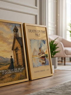When Calls the Heart (Canadian West #1) watercolour print framed by window – literary home decor