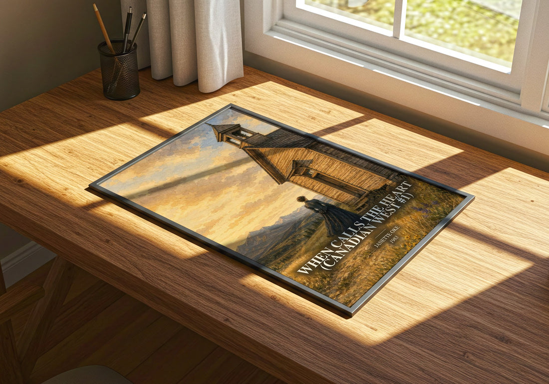 When Calls the Heart (Canadian West #1) watercolour book poster framed on wall – romance wall art