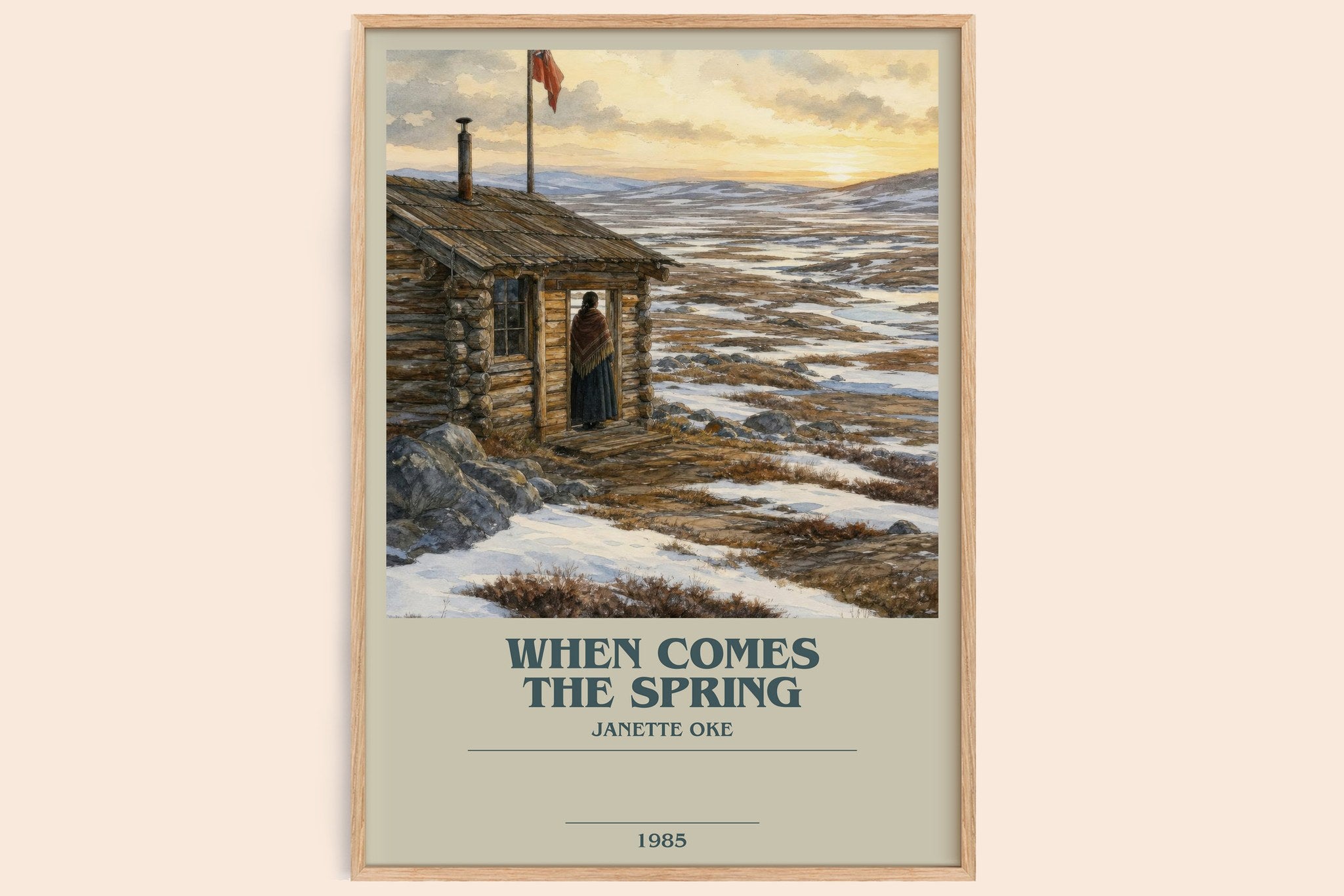 When Comes the Spring Bookish Wall Art by Janette Oke