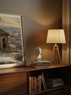 When Comes the Spring (Canadian West, Book 2) watercolour print on bookshelf – Janette Oke fan gift