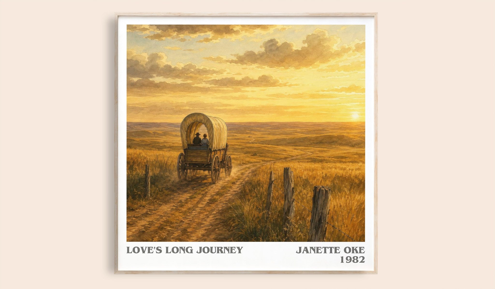 Love's long journey Literary Art Print by Janette Oke