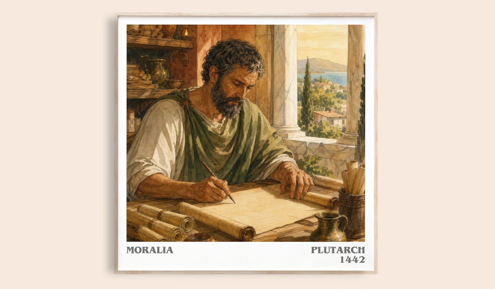 Moralia Literary Art Print by Plutarch