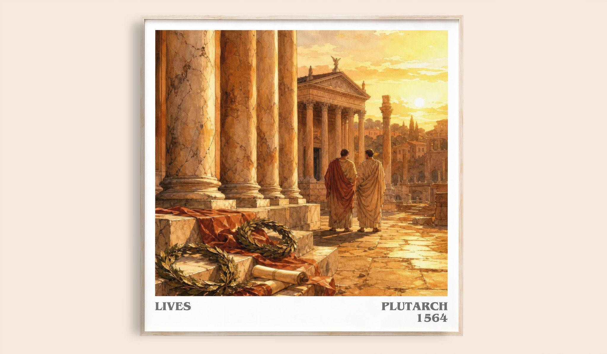 Lives Literary Art Print by Plutarch