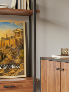 The rise and fall of Athens book watercolour illustration paper finish options – matte satin gloss