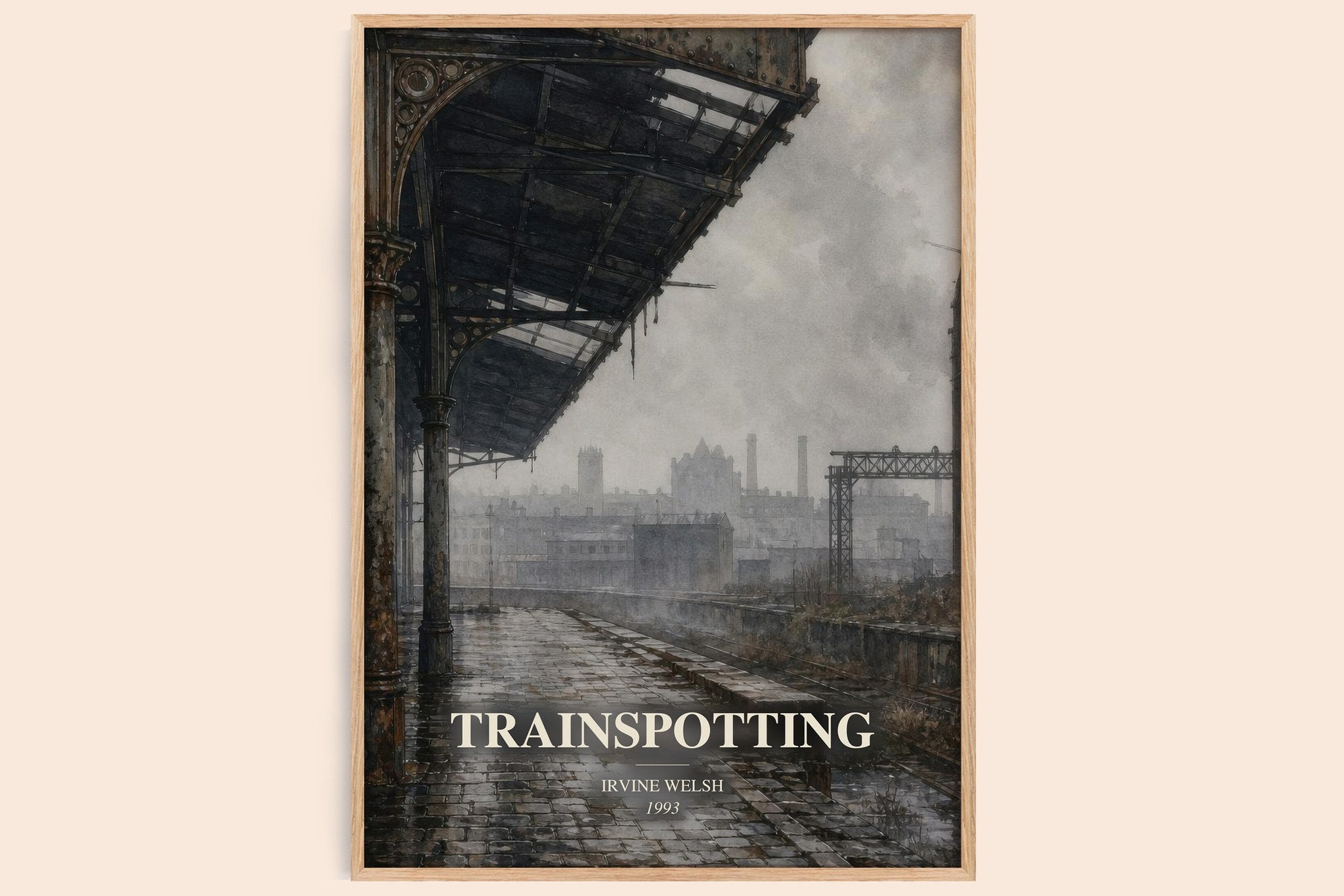 Trainspotting Book Watercolour Illustration by Irvine Welsh