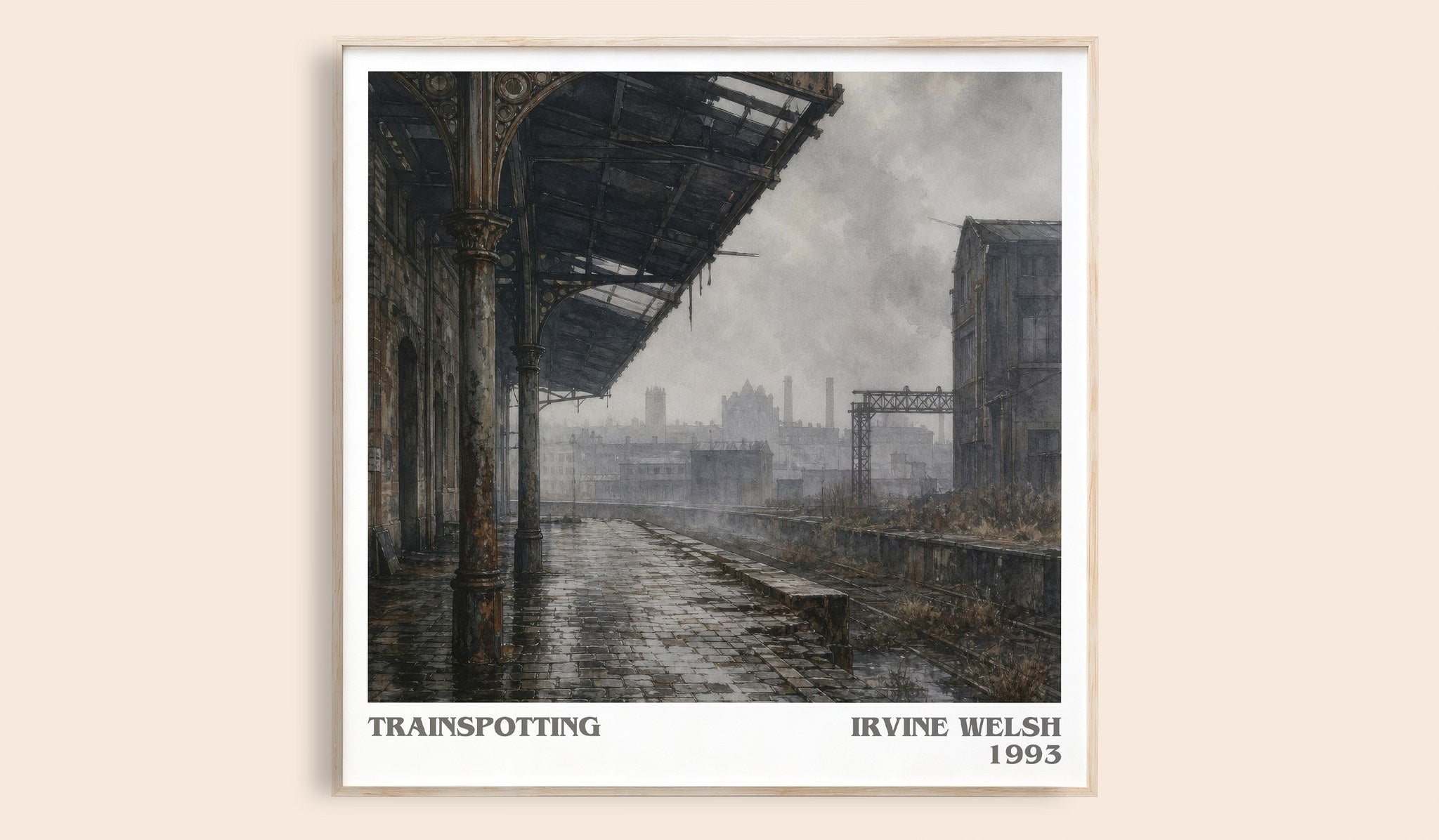 Trainspotting Literary Art Print by Irvine Welsh