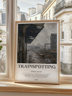 Trainspotting bookish poster colour and style options – Irvine Welsh book art