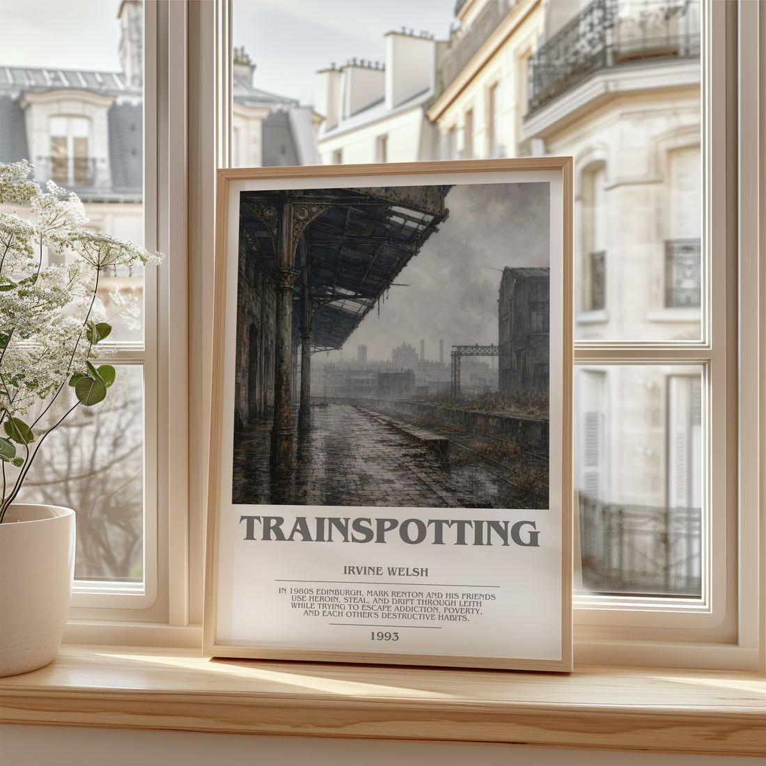 Trainspotting bookish poster colour and style options – Irvine Welsh book art