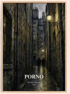 Porno watercolour book poster by Irvine Welsh – framed literary art print