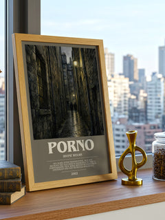 Porno bookish print framed by window – literary home decor