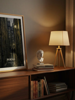 Porno watercolour print on bookshelf – Irvine Welsh fan gift
