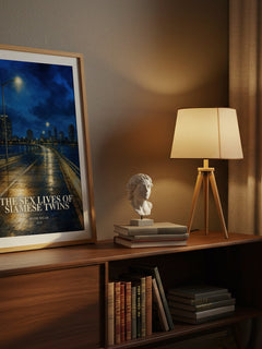 The Sex Lives Of Siamese Twins watercolour print on bookshelf – Irvine Welsh fan gift