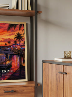 Crime book watercolour illustration paper finish options – matte satin gloss