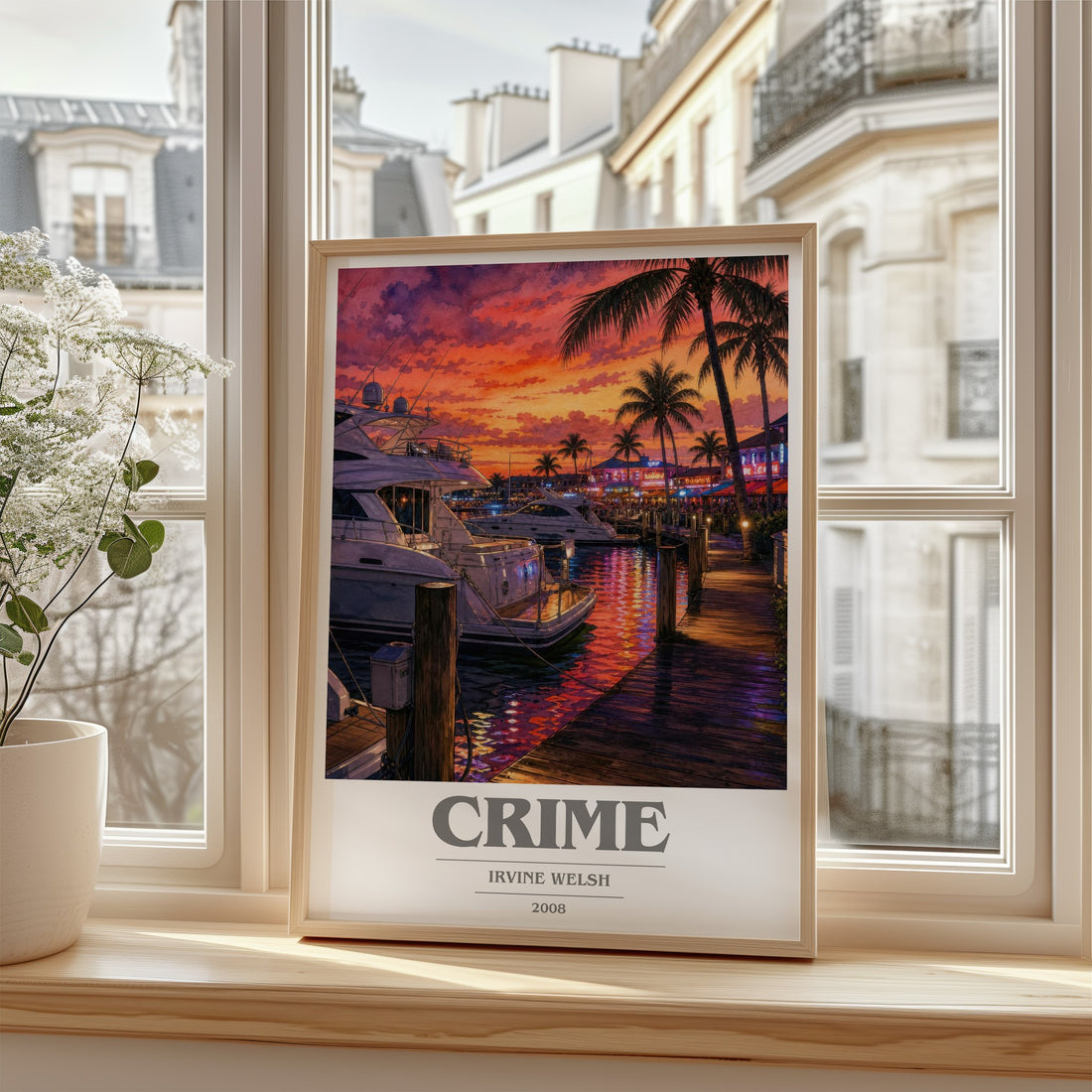 Crime book cover poster colour and style options – Irvine Welsh book art