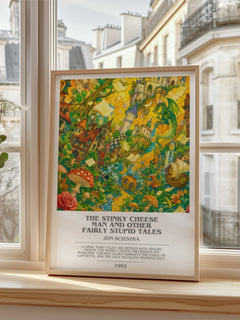 The Stinky Cheese Man and Other Fairly Stupid Tales bookish poster colour and style options – Jon Scieszka book art