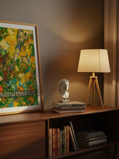 The Stinky Cheese Man and Other Fairly Stupid Tales watercolour print on bookshelf – Jon Scieszka fan gift
