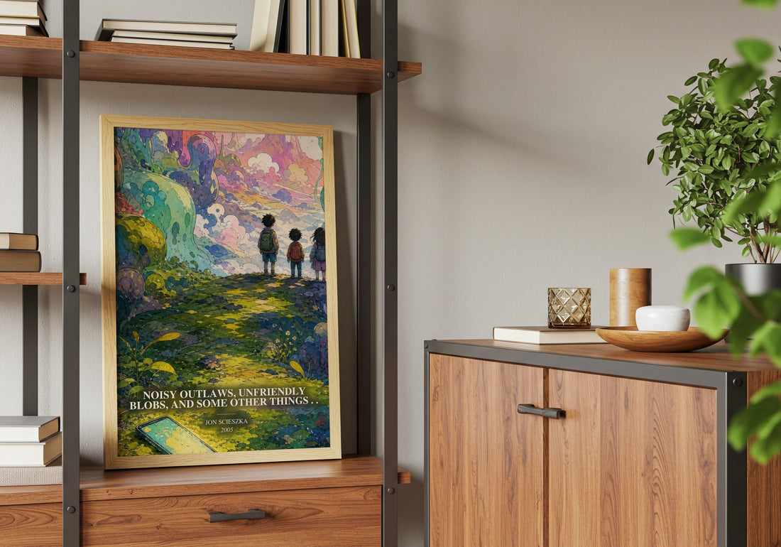 Noisy Outlaws, Unfriendly Blobs, and Some Other Things . . book watercolour illustration paper finish options – matte satin